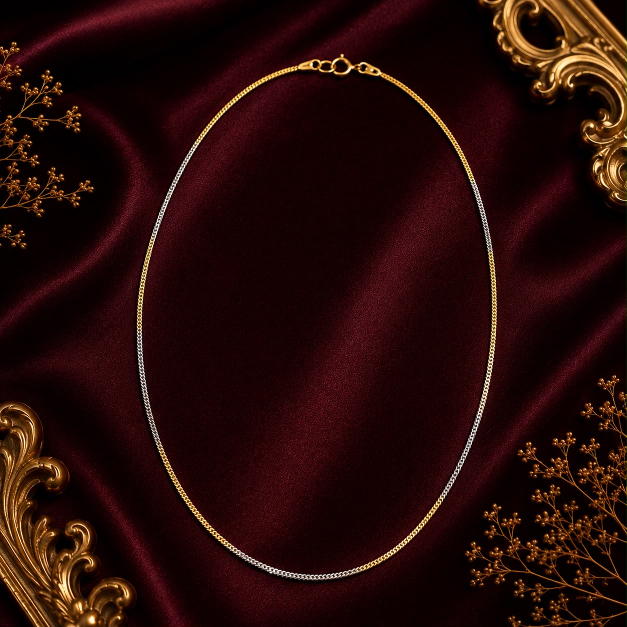 Royal Ruby American Diamond 5-Piece Single Chain Mangalsutra Jewellery Combo with Adjustable Ring & Bracelet